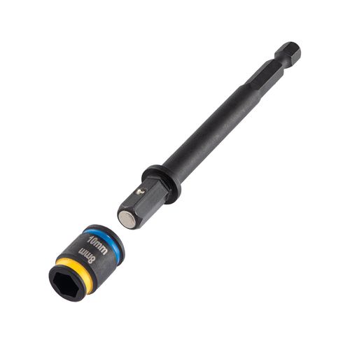 Main product image of C-RHEX 8 mm (Yellow) and 10 mm (Blue) Reversible Magnetic Hex Driver (4" Long)