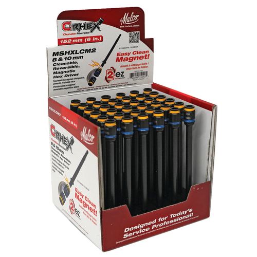 Main product image of C-RHEX 8mm (Yellow) and 10 mm (Blue) Reversible Magnetic Hex Driver (6" Long)