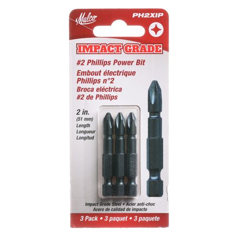 Main product image of 1/4" #2 Phillips Power Bit, 2" Long