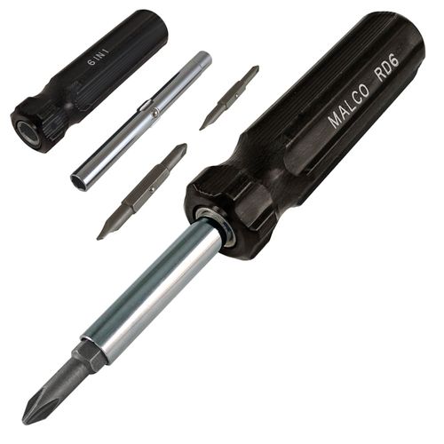 Main product image of 6-in-1 Reversible Hex Driver (1/4" - 5/16", 3/16" - 9/32", #1 - #2 Phillips)