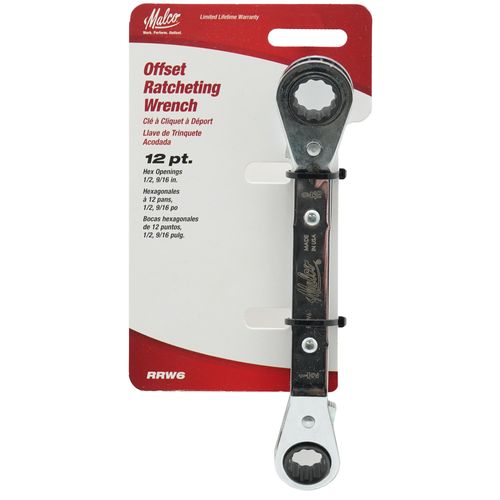 Main product image of Offset Ratcheting Wrench, 1/2" & 9/16"