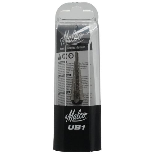 Main product image of 1/8" to 1/2" Step Drill Bit w/ 13 Hole Sizes