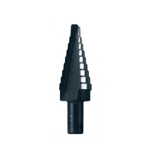 Main product image of 1/4" to 3/4" Step Drill Bit w/ 9 Hole Sizes