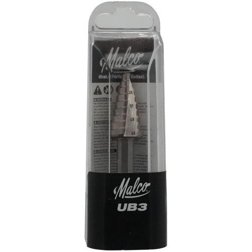 Main product image of 1/4" to 3/4" Step Drill Bit w/ 9 Hole Sizes