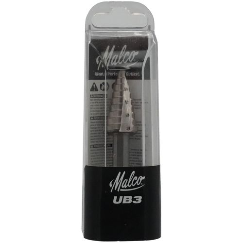Main product image of 1/4" to 3/4" Step Drill Bit w/ 9 Hole Sizes