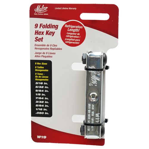 Main product image of 1/20" to 3/16" Small Pocket Hex Key Set (9 Piece)