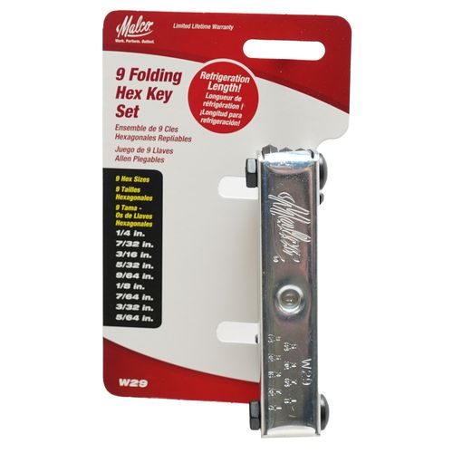 Main product image of 5/64" - 1/4" Small Pocket Hex Key Set (9 Piece)