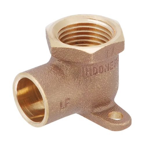 Main product image of 1/2" x 3/4" FxC Cast Brass 90-Degree Drop Ear Elbow (Lead Free)