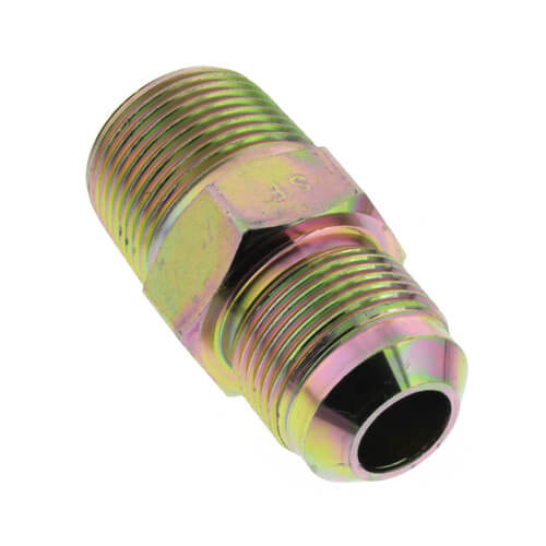 Main product image of 3/4" MIP Male Gas Adapter w/ 5/8" OD Flare, 1/2" FIP Tapped (Brass)