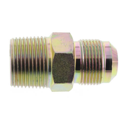 Main product image of 3/4" MIP Male Gas Adapter w/ 5/8" OD Flare, 1/2" FIP Tapped (Brass)