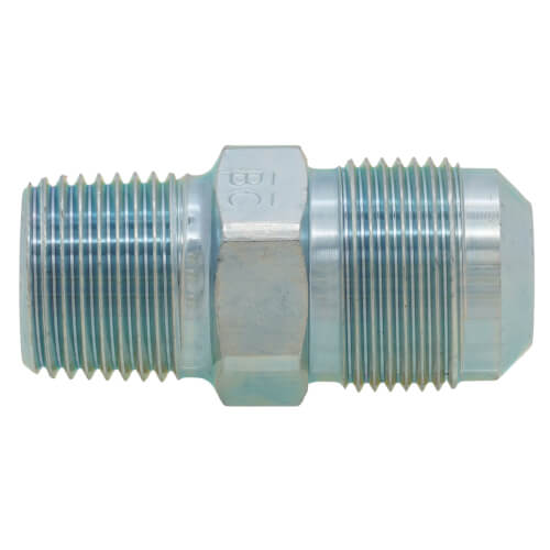 Main product image of 1/2" MIP Male Gas Adapter w/ 5/8" OD Flare, 1/2" FIP Tapped (Steel)