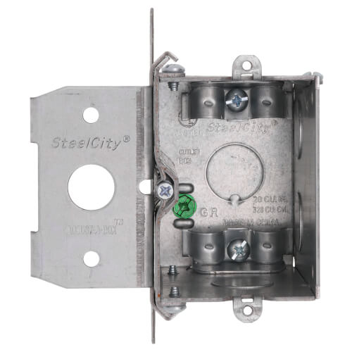 Main product image of 3-1/2" 1-Gang Adjustable Wall Box w/ 1/2" Knockouts