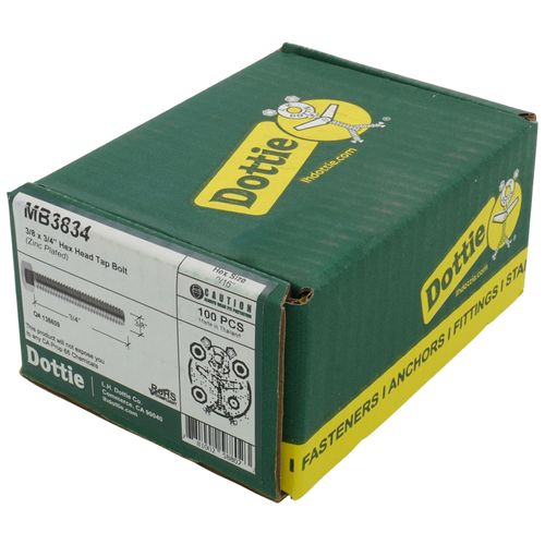 Main product image of 3/8"-16 x 3/4" Hex Head Tap Bolt (Pack of 100)