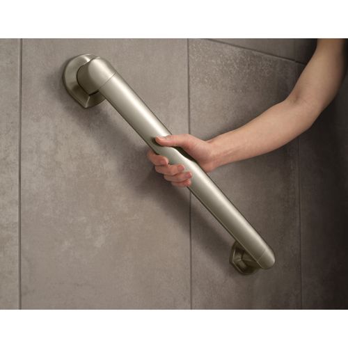 Main product image of Grab Bar 18" Designer Grab Bar, MBHG3818BN (Brushed Nickel)