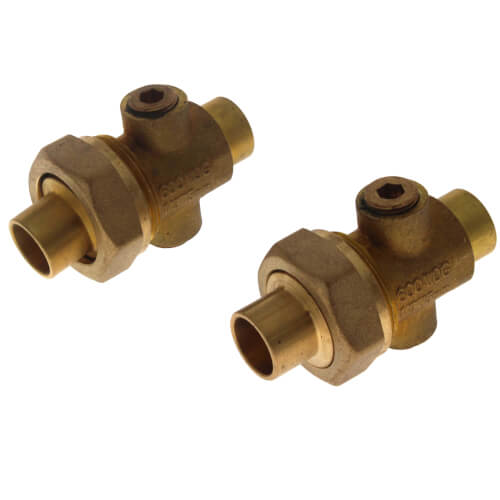 Main product image of 1/2" Sweat UB Full Port Balancing Union with 3, 1/4" Accessory Ports