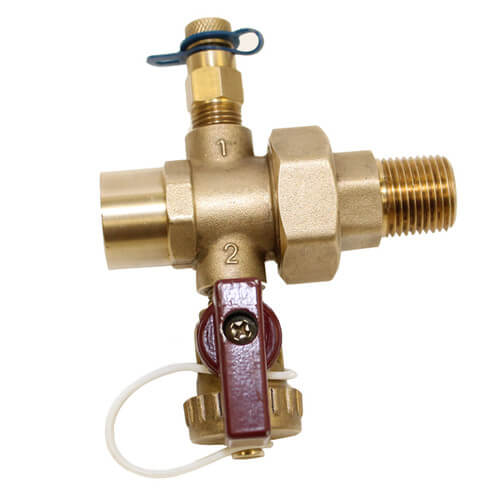 Main product image of 1-1/2" Sweat US Pressure & Temperature Measuring Balancing Union with Drain