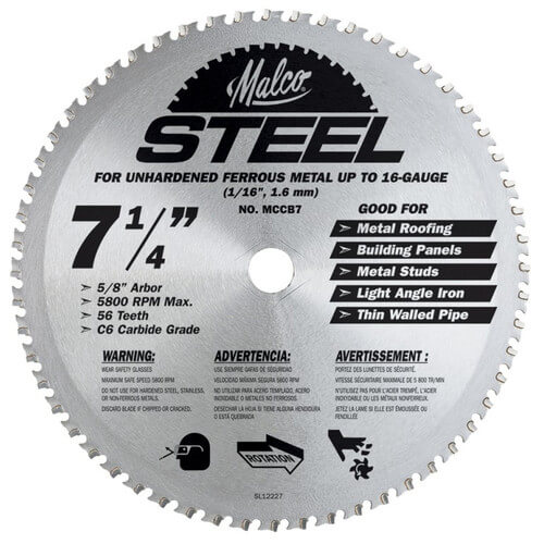 Main product image of 7-1/4" Steel Cutting Circular Saw Blade