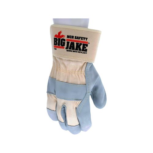 Main product image of 1700 Big Jake General Purpose Work Gloves, Jersey-Lined w/ Cowhide Leather Palms (Large)