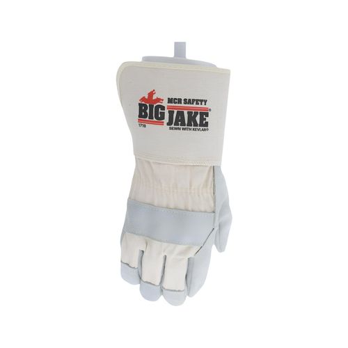Main product image of 1710 Big Jake Leather Palm Work Gloves, Palm Lined w/ Kevlar Aramid, 4.75" Cuff (XL)