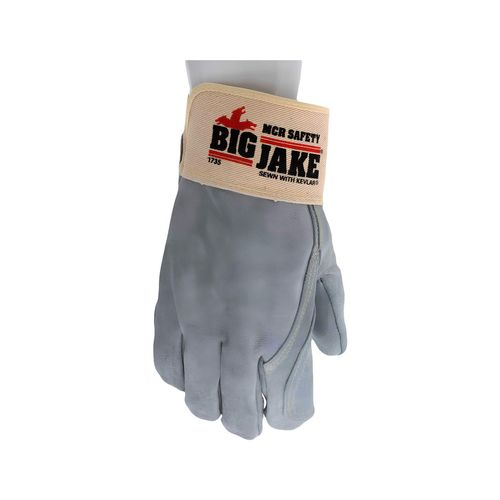 Main product image of 1735 Big Jake Double Leather Palm & Finger Work Gloves w/ Full Leather Back (Large)