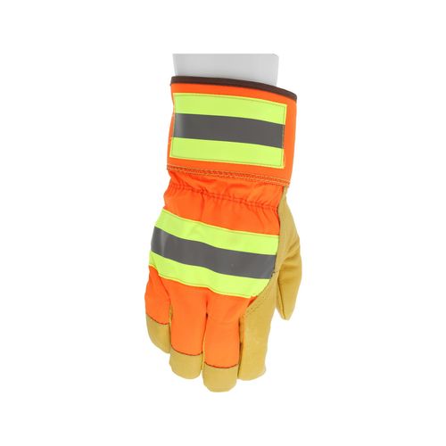 Main product image of 19261 Luminator High Visibility Full 360 Thermosock Lined Leather Palm Work Gloves (Large)
