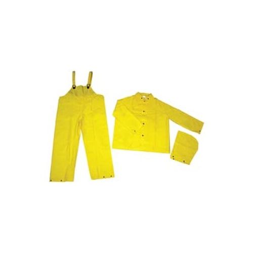 Main product image of 2003 Classic Waterproof Rain Jacket w/ Detachable Hood & Bib Pants, Yellow (XL)