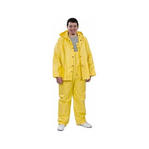 Main product image of 3003 Wizard Waterproof Rain Jacket w/ Detachable Hood & Bib Pants, Yellow (Medium)