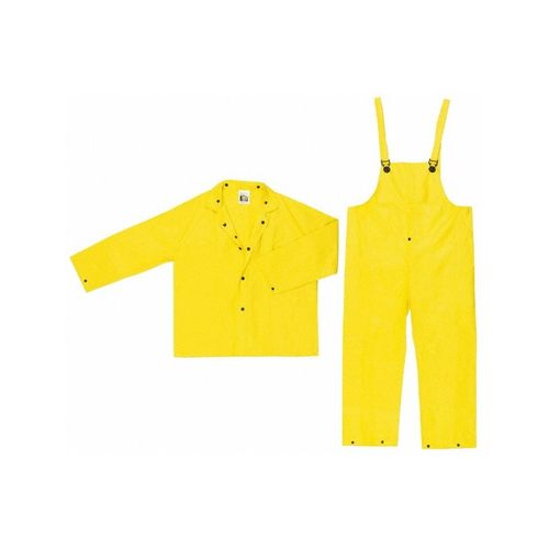 Main product image of 3003 Wizard Waterproof Rain Jacket w/ Detachable Hood & Bib Pants, Yellow (Small)