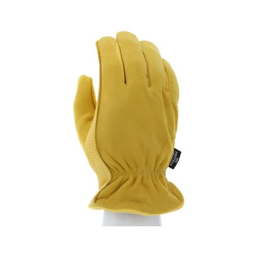 Main product image of 3555 Fleece Insulated Soft Select B Grade Deerskin Leather Drivers Work Gloves w/ Split Leather Back (Medium)