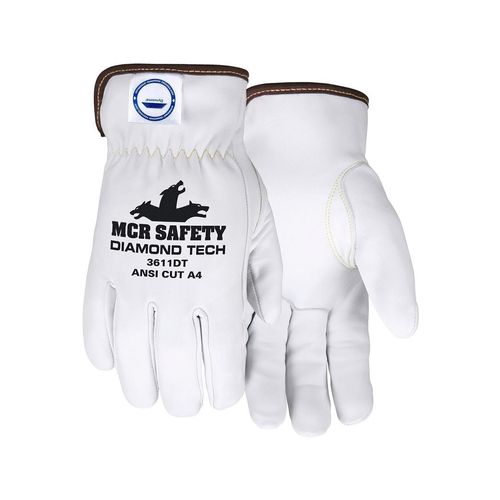Main product image of 3611DT Premium A Grade Goatskin Leather Drivers Work Gloves w/ Dyneema Diamond Lining (XL)
