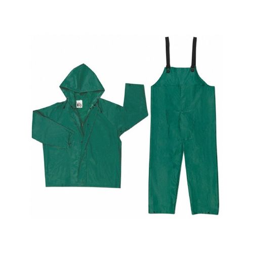 Main product image of 3882 Dominator Waterproof Rain Jacket w/ Zipper Front & Bib Pants, Green (5XL)