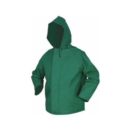 Main product image of 388JH Dominator Waterproof Rain Jacket w/ Zipper Front & Attached Hood, Green (Medium)