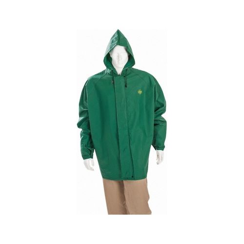 Main product image of 388JH Dominator Waterproof Rain Jacket w/ Zipper Front & Attached Hood, Green (3XL)