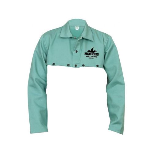 Main product image of 39100 Welding Cape Sleeve w/ Open Back, Limited Flammability Treated Cotton, Green (XL)