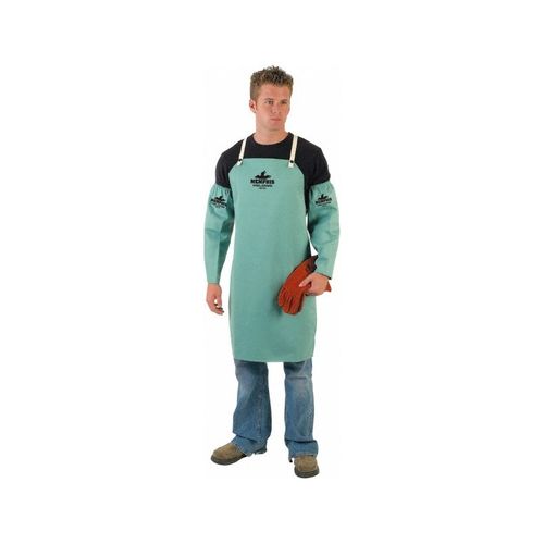 Main product image of 39136 Limited Flammability Treated Cotton Welding Apron, Green (36" x 24")