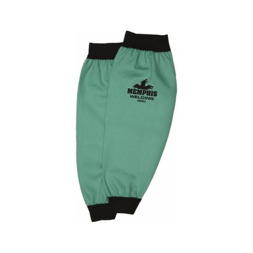 Main product image of 39423 Limited Flammability Treated Cotton Welding Sleeves w/ Elastic Wrist, Green (23")