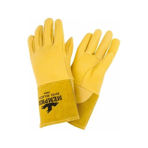 Main product image of 4984 Mustang Deerskin Leather Mig/Tig Welding Work Gloves w/ Thumb Strap (Large)