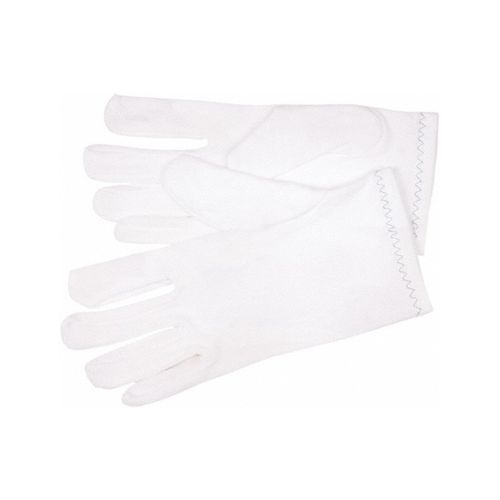 Main product image of 8750 Low Lint 100% Stretch Nylon Reversible White Inspectors Gloves w/ Finger Fourchettes, Small (Box of 12)