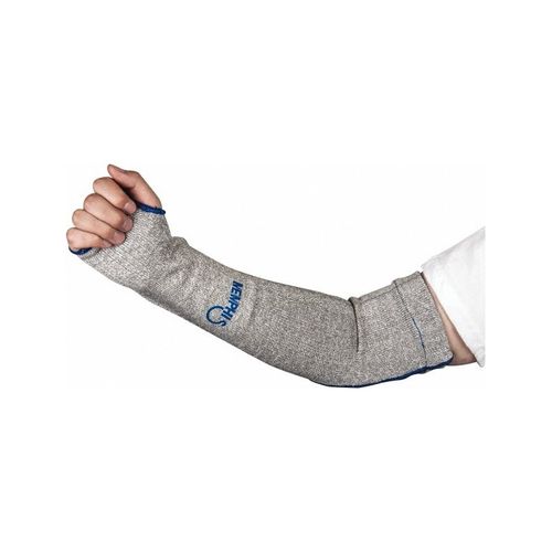 Main product image of 9318D7T 18" Safety CutPro Series 7 Gauge Dyneema Cut Resistant Sleeve w/ Thumb Hole, Cut Level 2 (Gray)