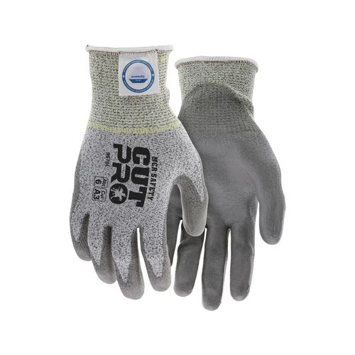 Main product image of 9676 CutPro 13-Gauge Dyneema Diamond Cut Resistant Work Gloves, PU Coated Palm & Fingertips (2XL)