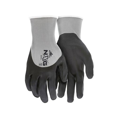Main product image of 96781 NXG 13-Gauge Gray Nylon Shell Work Gloves w/ Black Nitrile Coated Palm & Fingers (Small)