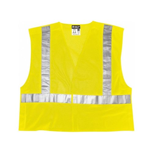 Main product image of CL2ML2 Luminator High Visibility Safety Vest w/ Silver Reflective Stripes, Lime (Medium)
