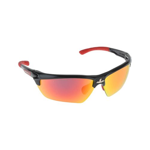 Main product image of DM3 Dominator Anti-Reflective Safety Glasses, Duramass Hard Coat Fire Mirror Lens (Gun Metal/Red)