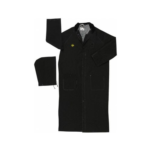 Main product image of FR267C Classic Plus Waterproof Raincoat w/ Detachable Hood, Limited Flammability, Black (2XL)