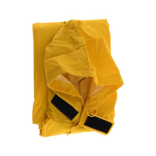 Main product image of HBS100 Hydroblast Rain Jacket w/ Attached Hood, Adjustable Hook & Loop, & Bib Pants, Yellow (3XL)