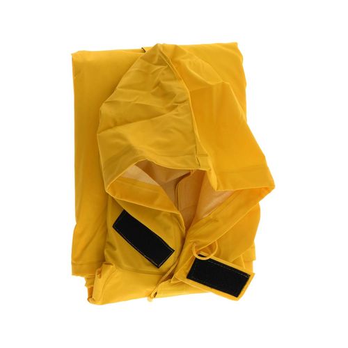 Main product image of HBS100 Hydroblast Rain Jacket w/ Attached Hood, Adjustable Hook & Loop, & Bib Pants, Yellow (5XL)