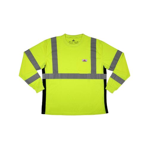 Main product image of LSTSCL3ML Luminator High Visibility Long Sleeve Safety Work Shirt, Lime (Large)
