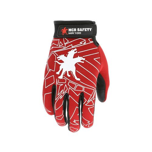 Main product image of MR100 Synthetic Leather Palm & Finger Mechanic Gloves w/ Reinforced Fingertips (XL)