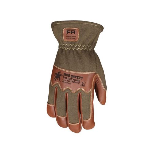 Main product image of MU3624FR Mustang Goatskin Leather Utility Work Gloves w/ Kevlar Aramid Lined Palm (Large)