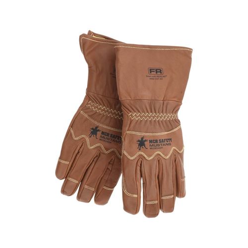 Main product image of MU3624GK Mustang Goatskin Leather Utility Work Gloves w/ Extended Gauntlet Cuff & Wing Thumb (XL)